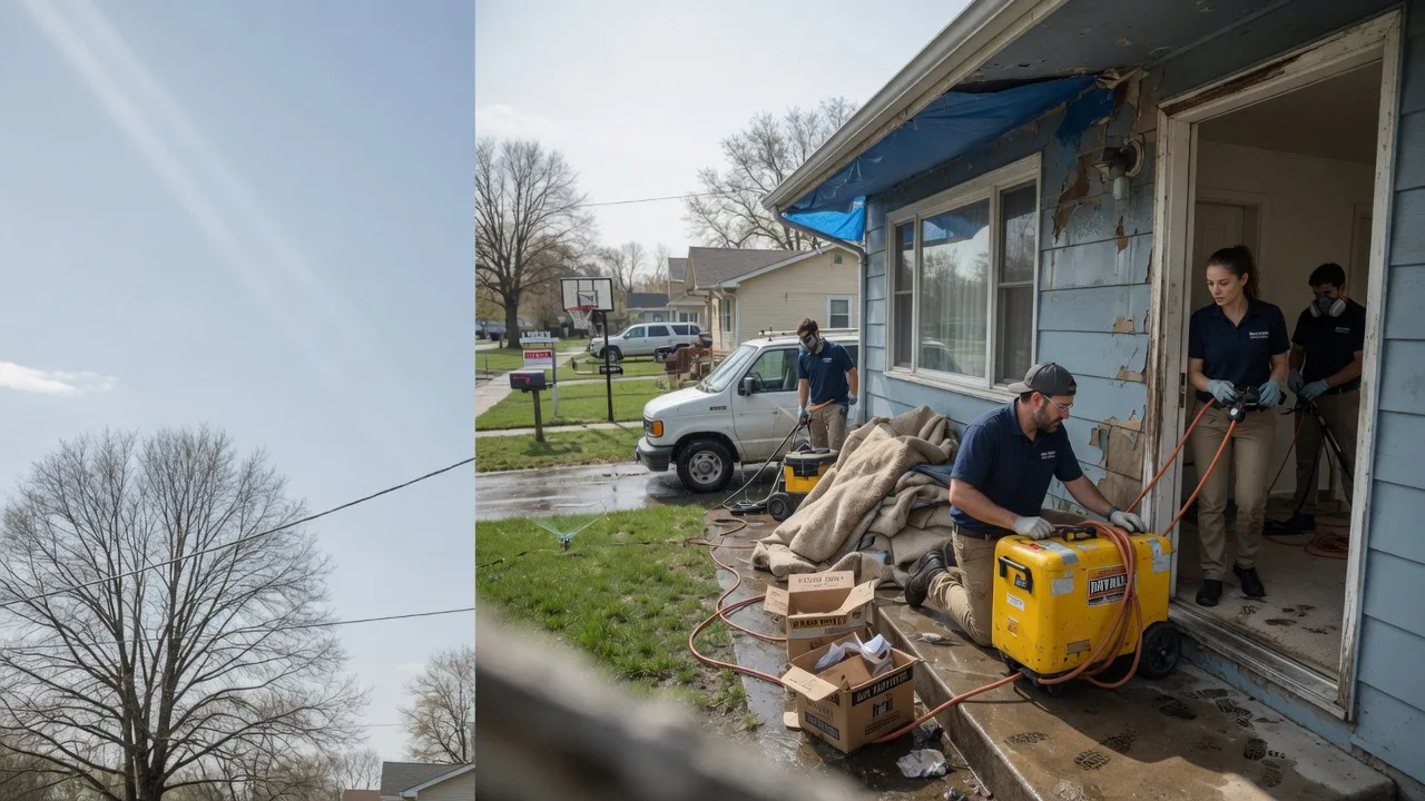 Basement Flood Cleanup in Donnelsville, OH near me